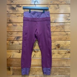 Lululemon Plum En Route Leggings *Pockets